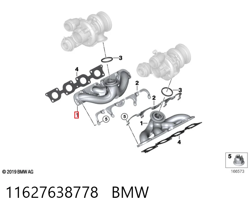 7638778 BMW Система випуску газів двигуна