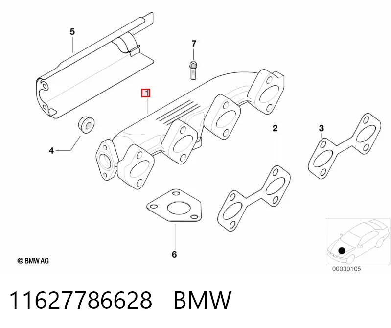 Купити Випускний колектор BMW 5  E39