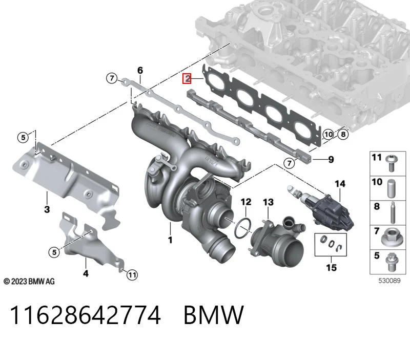 Прокладка випускного колектора Toyota 17173WAA01