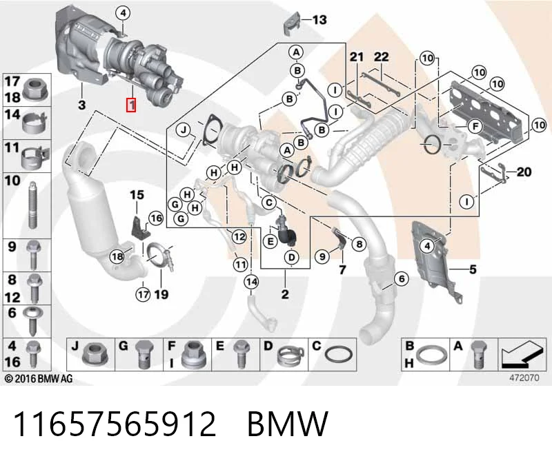 11657565912 BMW Турбонаддув