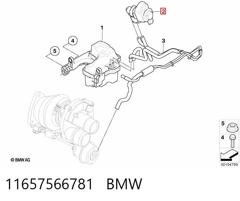 11657566781 BMW Клапан перетворювач тиску наддуву (соленоїд)