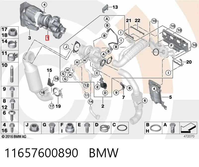 11657600890 BMW Турбонаддув