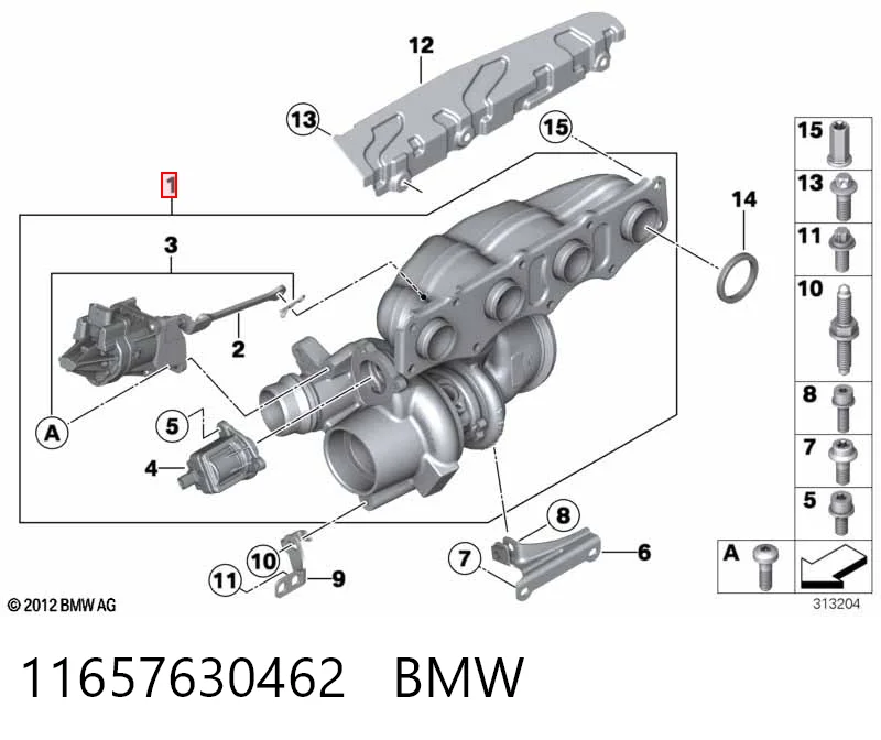 11657630462 BMW Турбонаддув