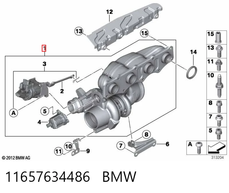 11657634486 BMW Турбонаддув