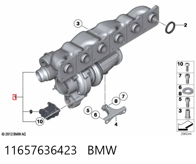 11657636423 BMW Турбонаддув