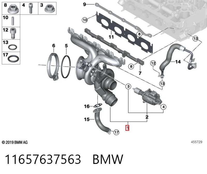 11657637563 BMW Турбонаддув