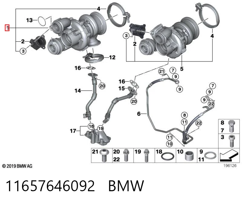 11657646092 BMW Турбонаддув