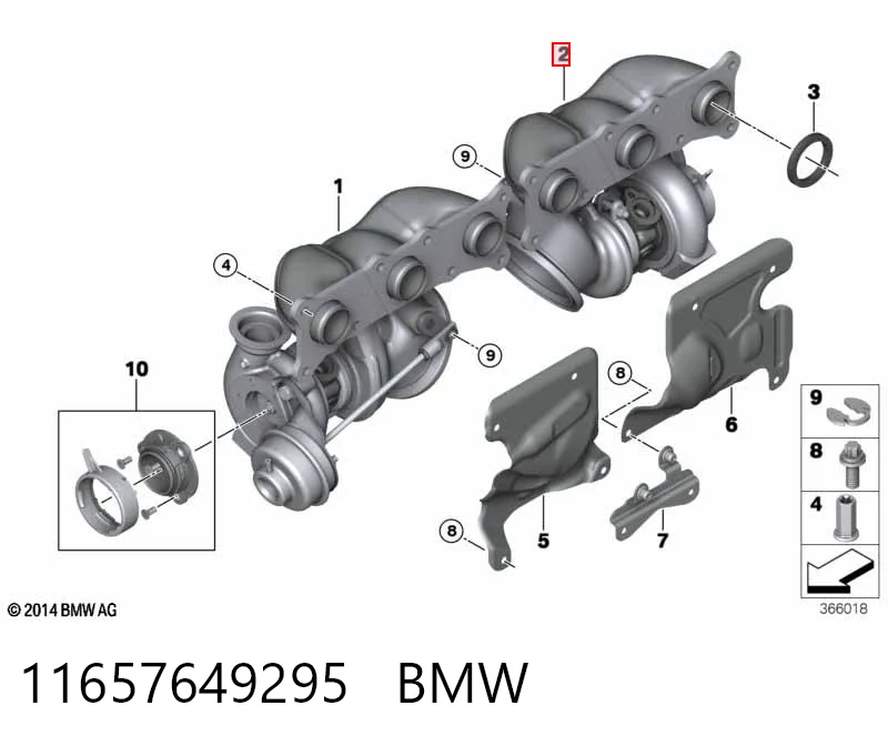 11657649295 BMW Турбонаддув