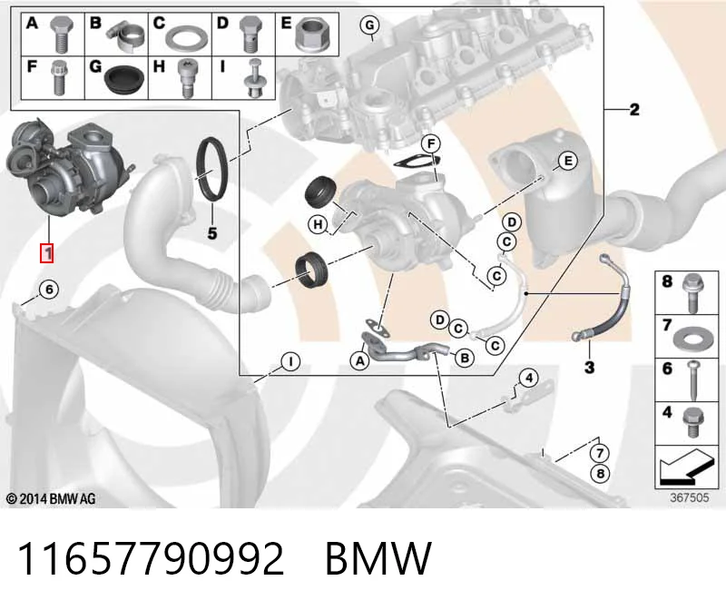 11657790992 BMW Турбонаддув