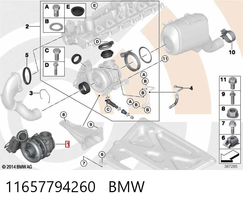 11657794260 BMW Турбонаддув
