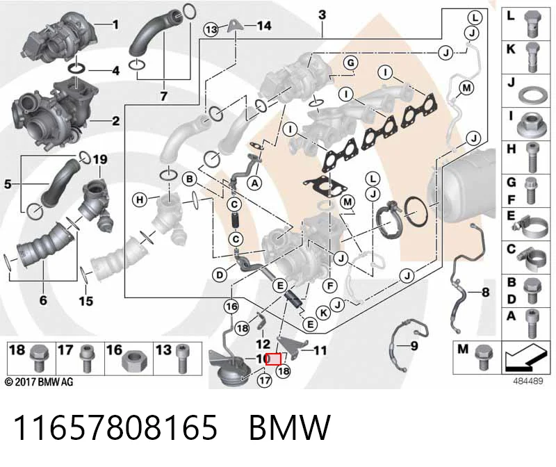 11657808165 BMW Турбонаддув