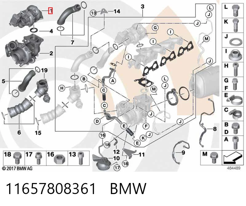 11657808361 BMW Турбонаддув