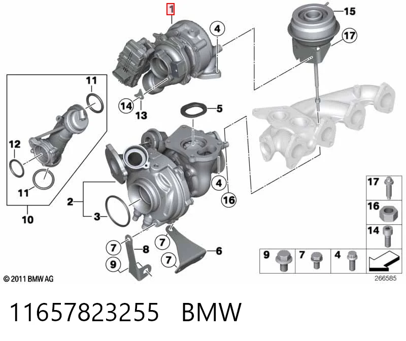 11657823255 BMW Турбонаддув