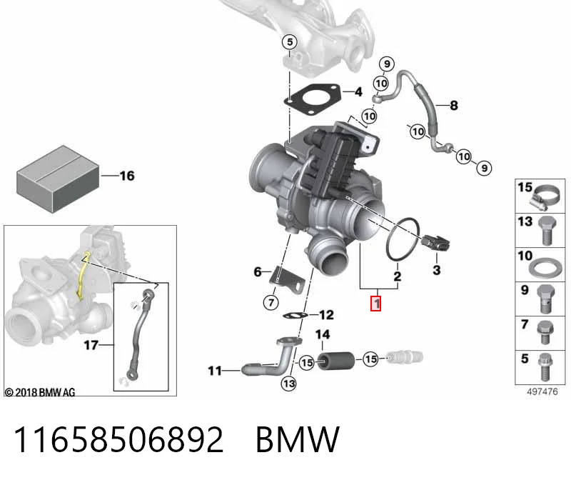 11658506892 BMW Турбонаддув
