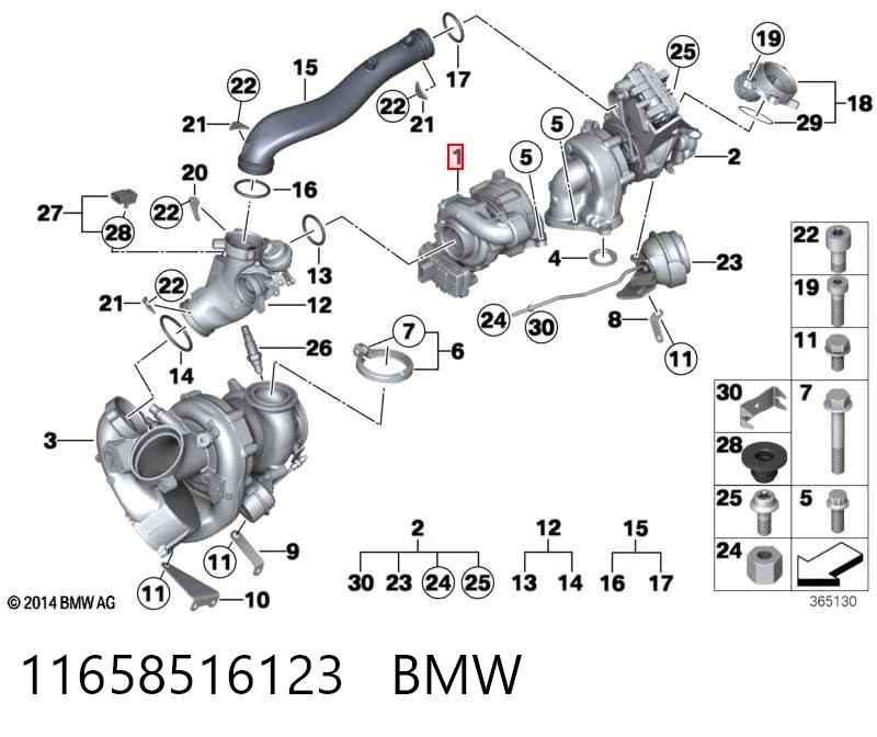 Турбіна 11658506380 Borg-Warner