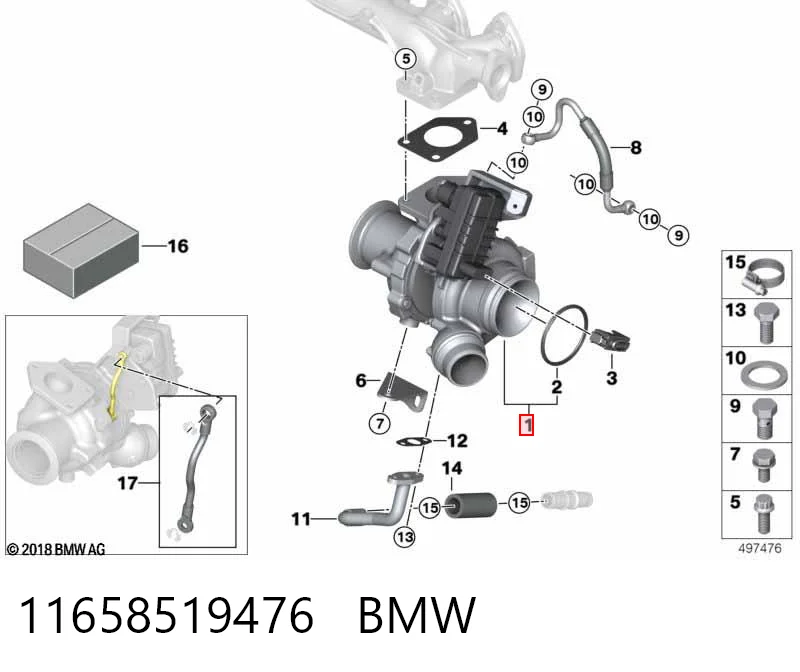 Турбіна 17201YV030 Toyota