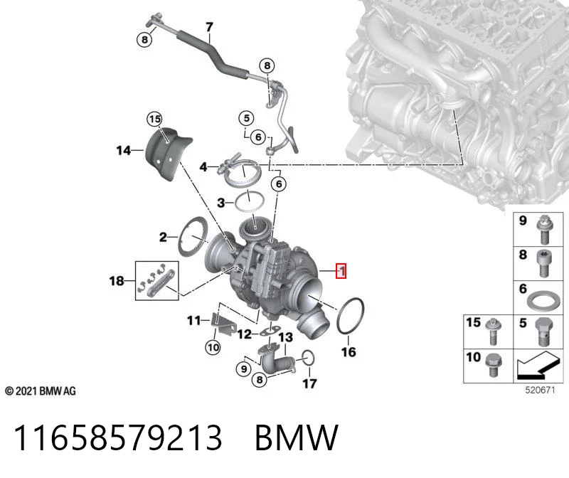 11658579213 BMW Турбонаддув