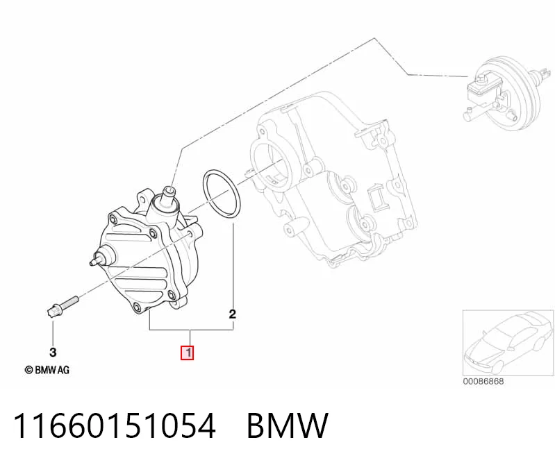 11660151054 BMW Насос вакуумний