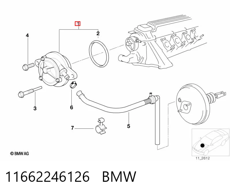 024375 BMW Насос вакуумний