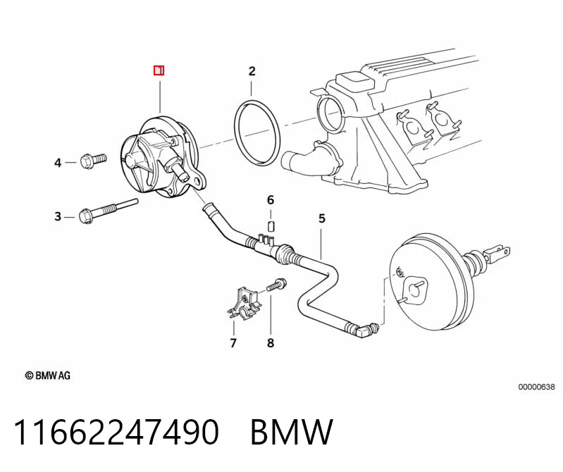 Насос вакуумний BMW 024375 ціна, від 15.47 USD