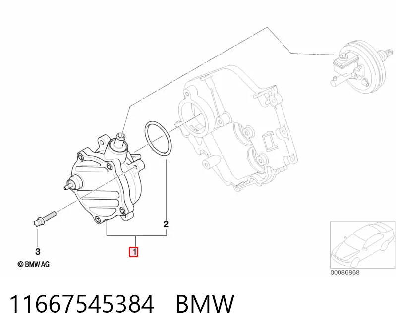 11667545384 BMW Насос вакуумний