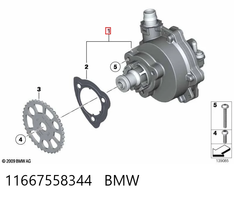 11667558344 BMW Насос вакуумний