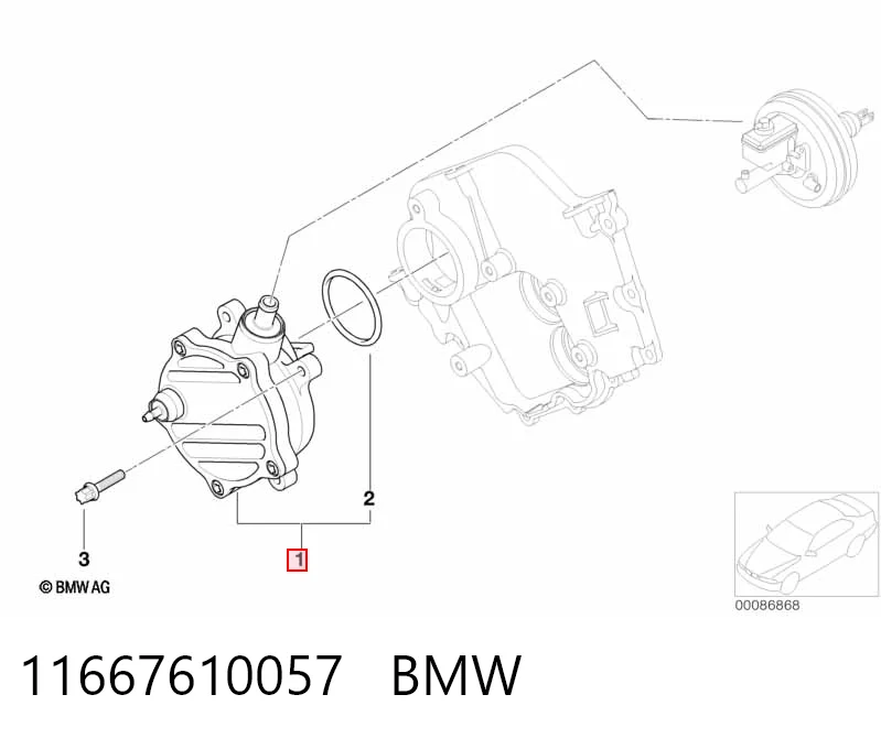 11667610057 BMW Насос вакуумний