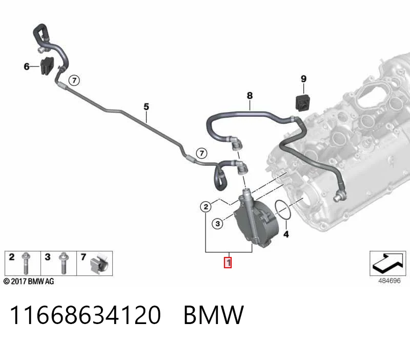 Вакуумний насос на BMW 7  G11, G12