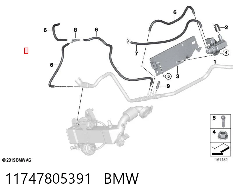 11747805391 BMW Клапан перетворювач тиску наддуву (соленоїд)