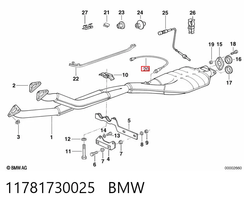 11781730025 BMW Датчик кисню