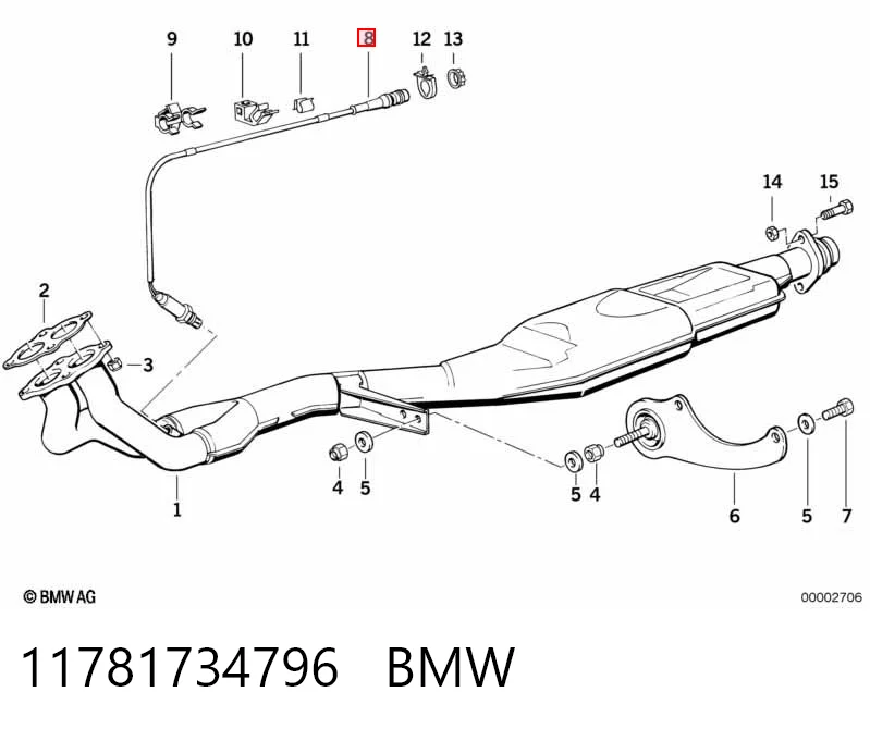 11781734796 BMW Датчик кисню