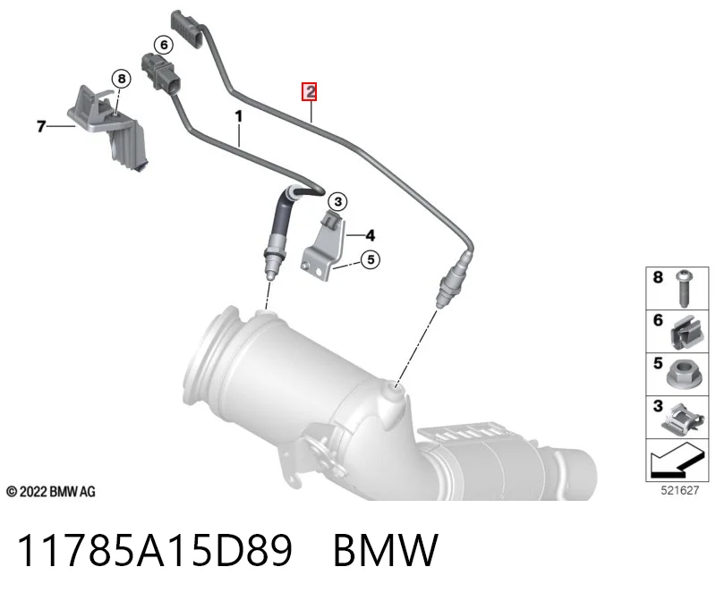 11785A15D89 BMW Лямбда зонд після каталізатора