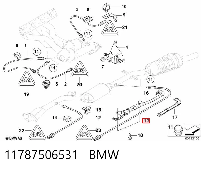 11787506531 BMW Лямбда зонд після каталізатора