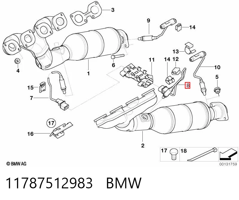 11787512983 BMW Датчик кисню