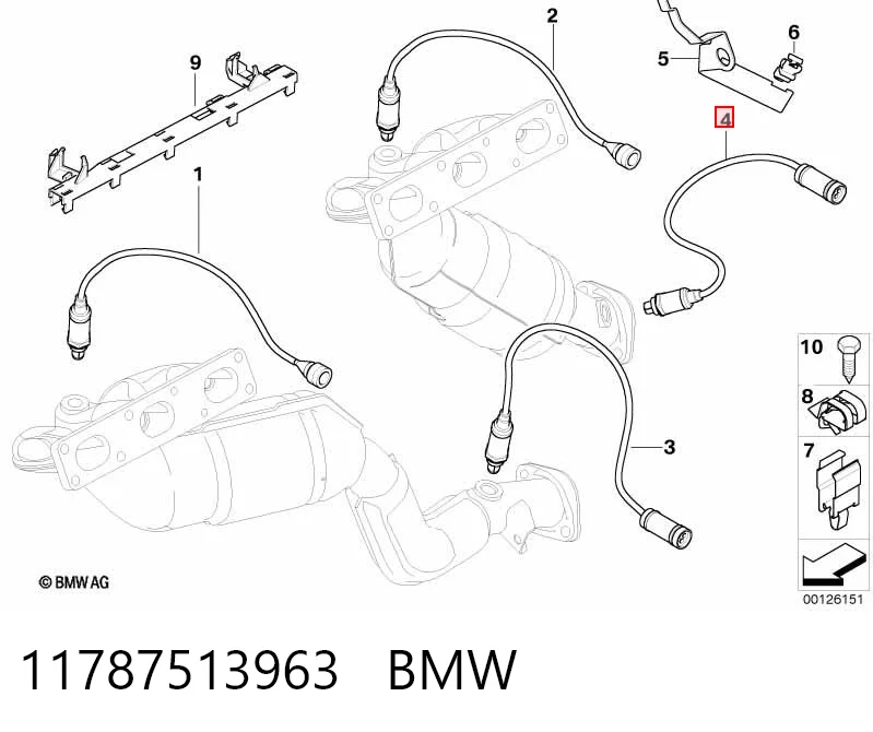 11787513963 BMW Лямбда зонд після каталізатора