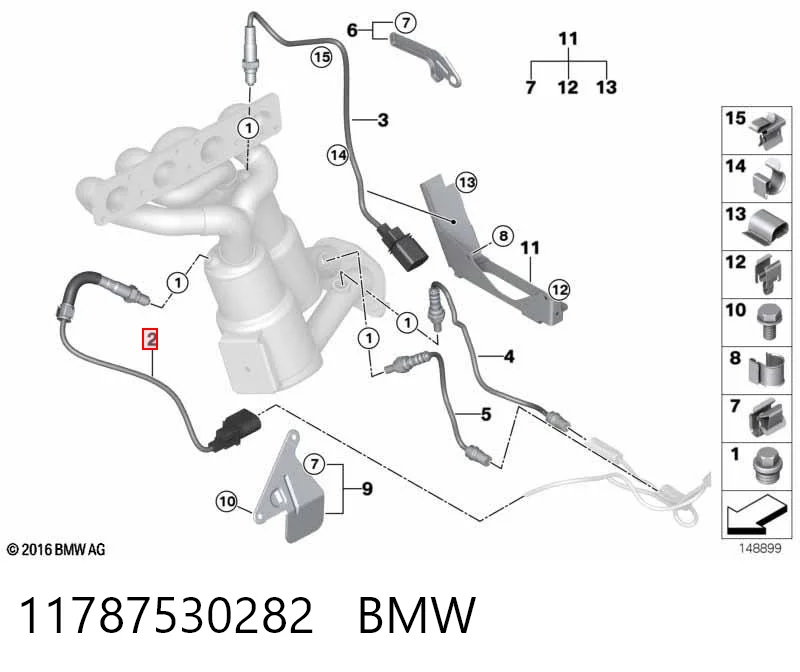 11787530282 BMW Лямбдазонд, датчик кисню до каталізатора