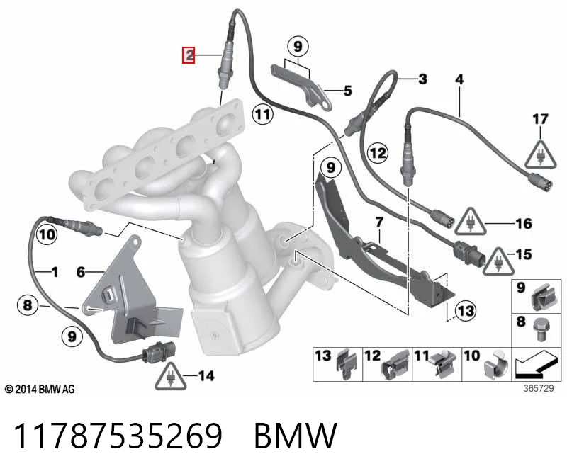 11787535269 BMW Лямбдазонд, датчик кисню до каталізатора