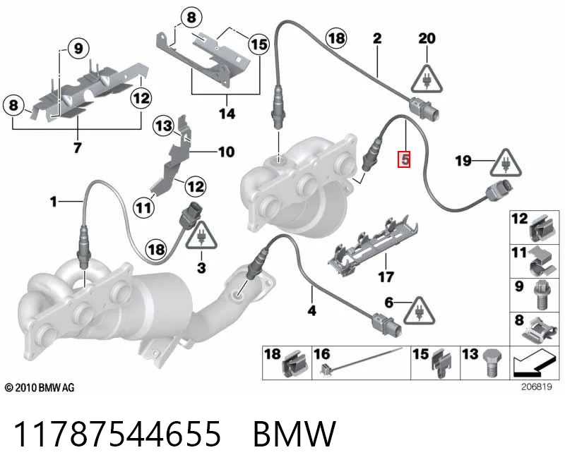 11787544655 BMW Лямбда зонд після каталізатора