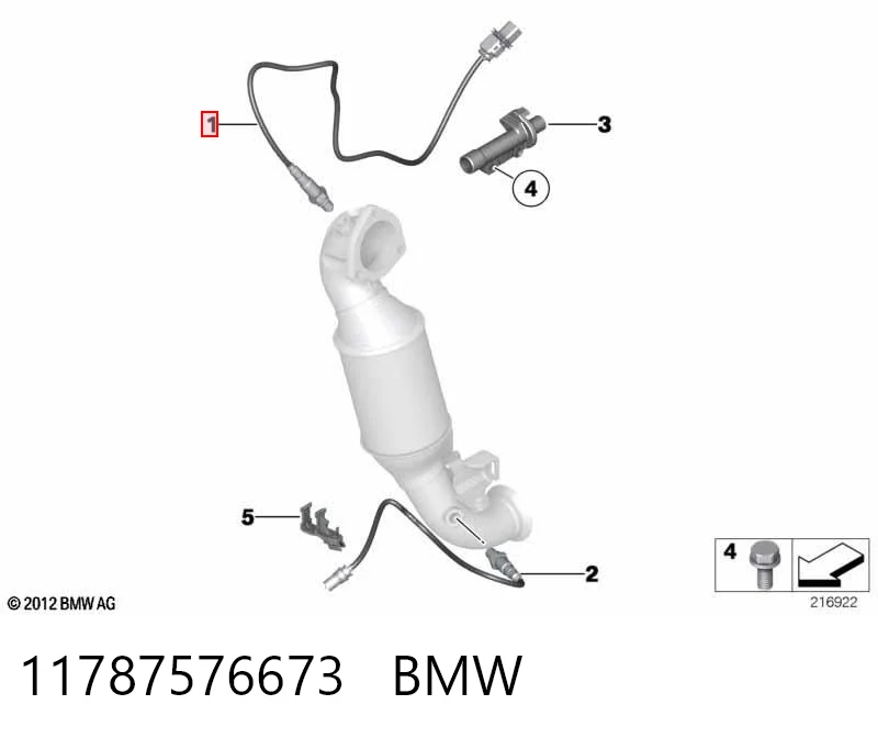 11787576673 BMW Лямбдазонд, датчик кисню до каталізатора