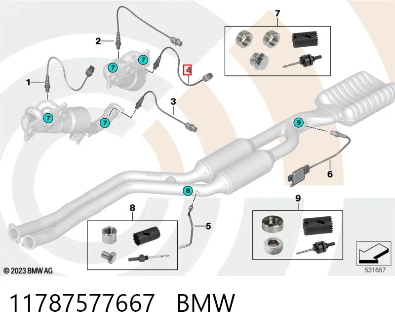 11787577667 BMW Лямбда зонд після каталізатора