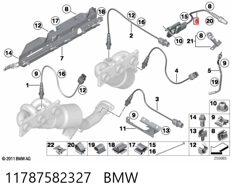 11787582327 BMW Датчик оксидів азоту NOX
