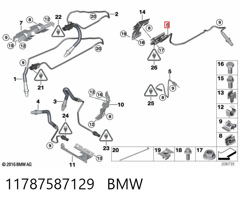 11787587129 BMW Датчик оксидів азоту NOX