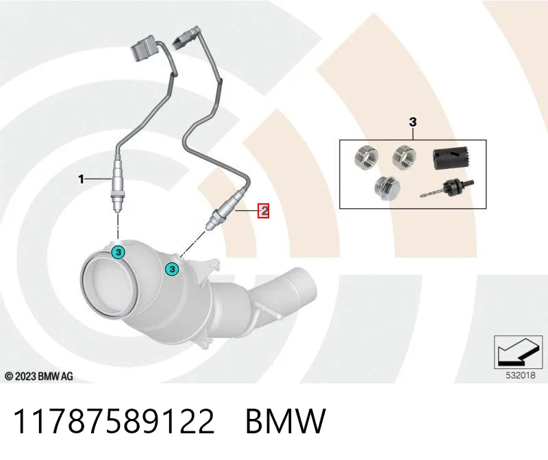 11787589122 BMW Лямбда зонд після каталізатора