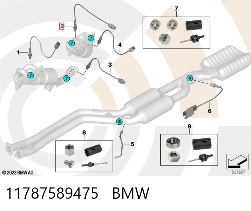 11787589475 BMW Лямбда зонд після каталізатора