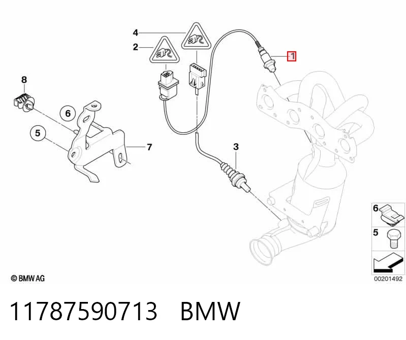 11787590713 BMW Лямбдазонд, датчик кисню до каталізатора