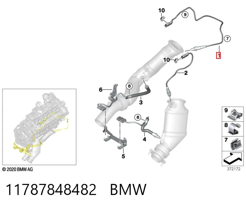 11787848482 BMW Лямбда зонд після каталізатора