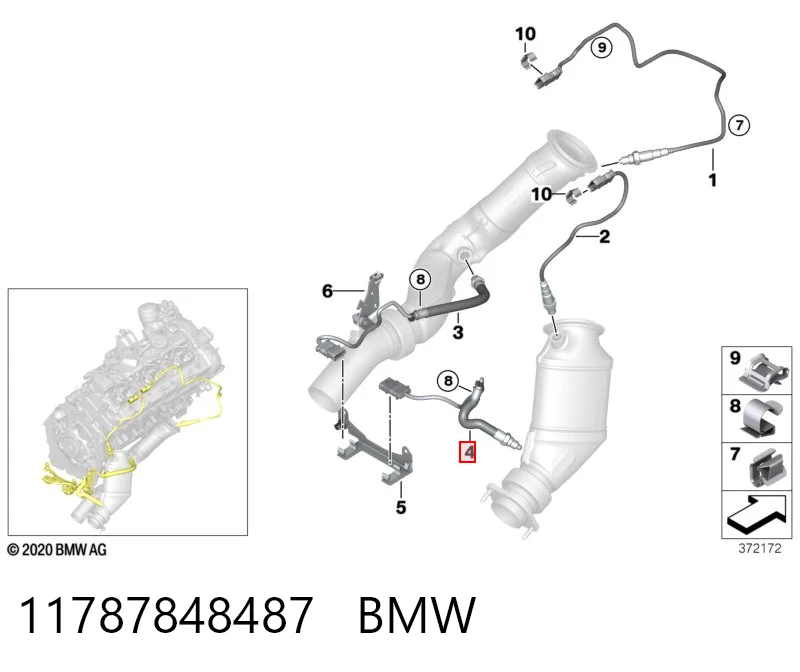 11787848487 BMW Датчик кисню