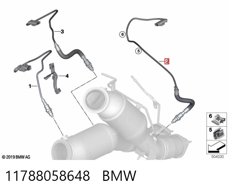 11788058648 BMW Лямбда зонд після каталізатора