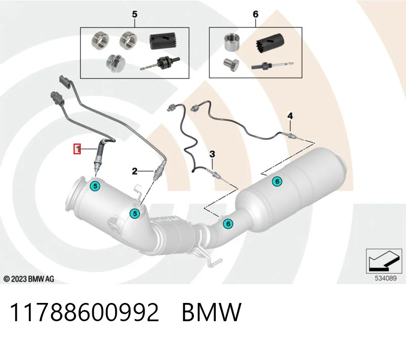 Лямбда зонд, датчик кисню до каталізатора Bosch 258027083
