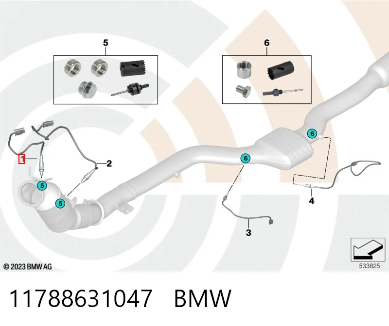 11788631047 BMW Лямбдазонд, датчик кисню до каталізатора